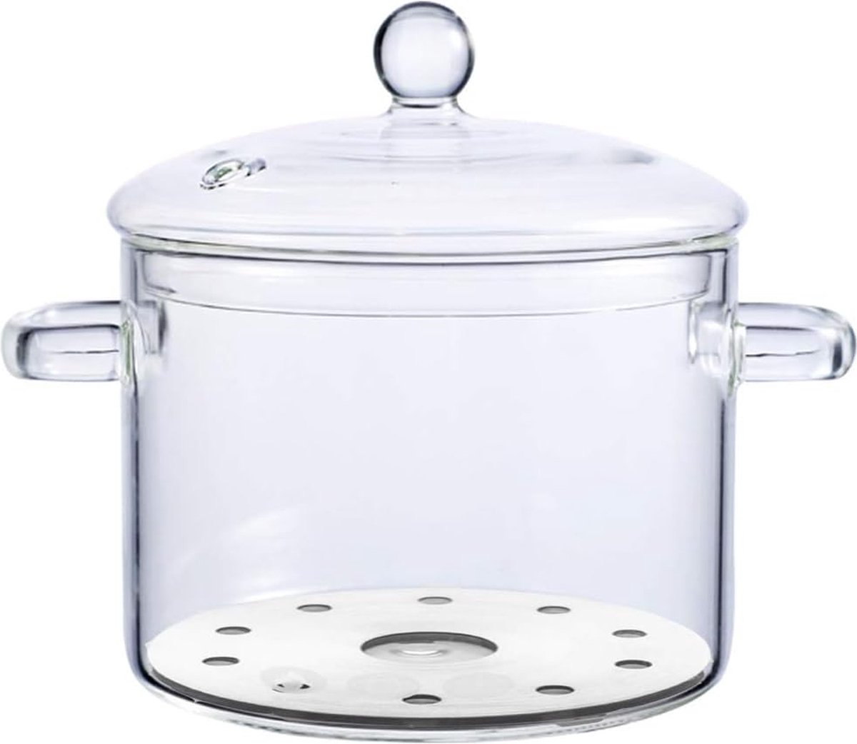 0.45L/15.8oz Glass Saucepan with Cover, Saucepans Glass Pot