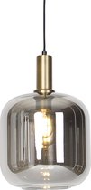 QAZQA zuzanna - Design Dimbare LED Smart Hanglamp incl. wifi met Dimmer - 1 lichts - Ø 25 cm - Zwart Goud - Woonkamer | Slaapkamer | Keuken