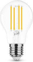 Ampoule à filament LED - E27 A60 7W - lumière blanche brillante 4000K