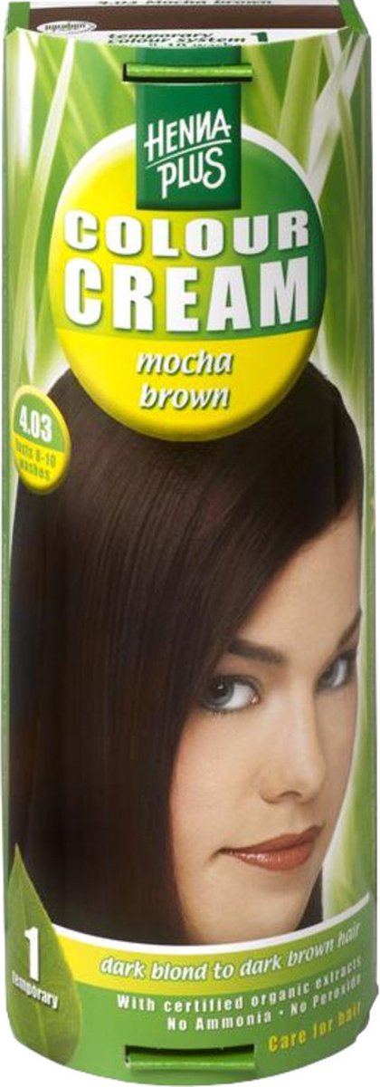 Hennaplus Colour Cream 4.03 Mocha Brown 60ML