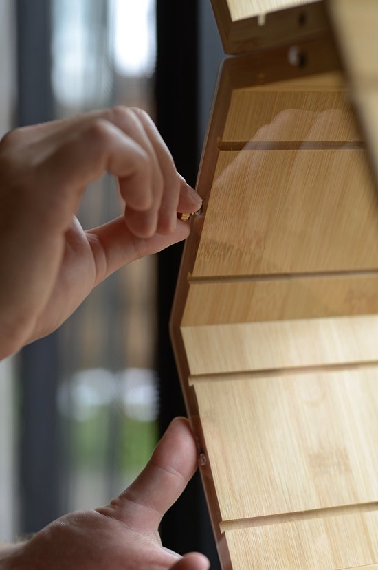 Plantenhanger binnen - Stekstation - Bamboe plantenhanger - Incl. 3 reageerbuisjes