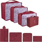 Packing Cubes kofferorganizer, 8 stuks kofferorganizer, pakzakken met schoenenzak, waszak, reisorganiz