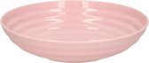 PlasticForte Rond bord/camping - diep bord - D19 cm - oud roze - kunststof - soepborden