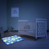 Bewello - Petit tapis lumineux GLOW in the DARK - 60 x 40 cm - Tapis de sol - Tapis - Tapis pour chambre d'enfant / Chambre de bébé - Tapis de pied Garçons ou de fille