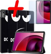 Hoesje Geschikt voor Lenovo Tab M10 5G Hoes Case Tablet Hoesje Tri-fold Met Screenprotector - Hoes Geschikt voor Lenovo Tab M10 5G Hoesje Hard Cover Bookcase Hoes - Don't Touch Me
