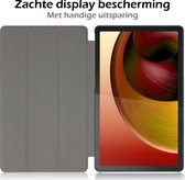 Hoes Geschikt voor Lenovo Tab M10 5G Hoes Tri-fold Tablet Hoesje Case Met Screenprotector - Hoesje Geschikt voor Lenovo Tab M10 5G Hoesje Hardcover Bookcase - Bloesem