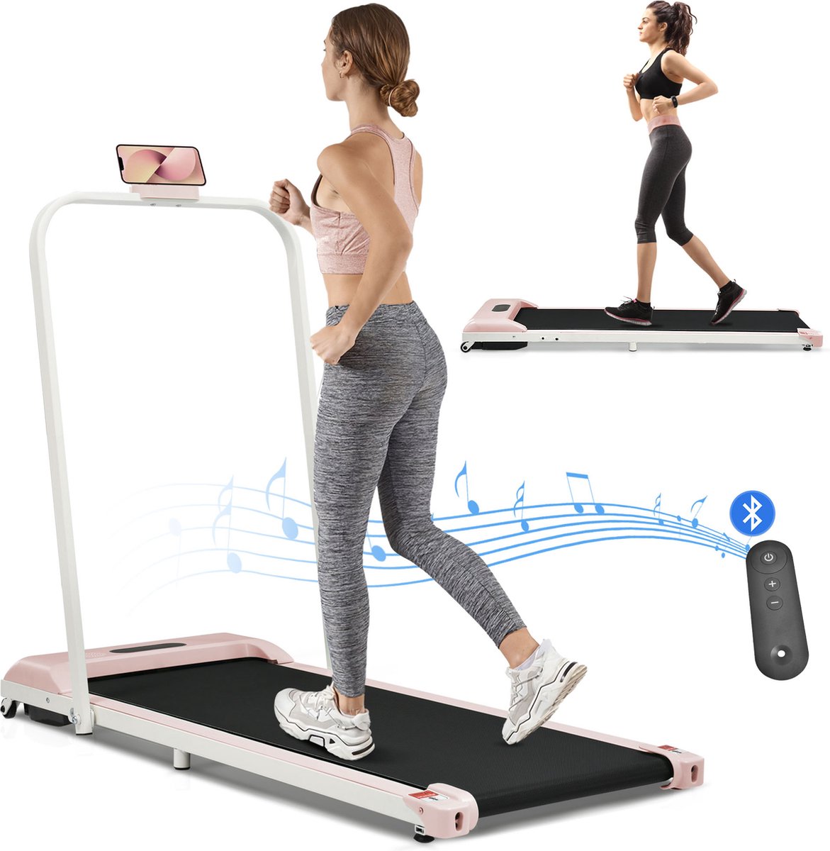 MERACH Walking Pad, 3-in-1 loopband voor thuis, loopband, bureau