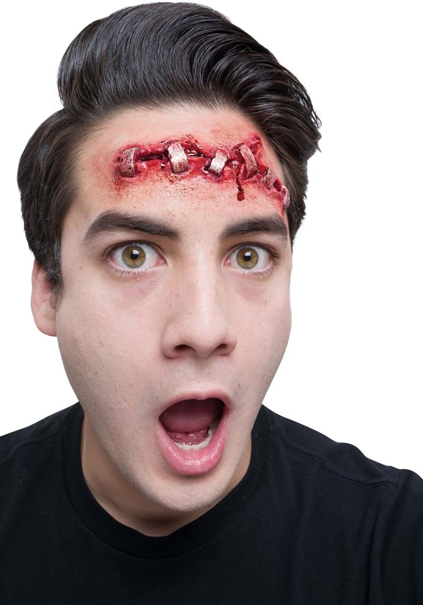 Ghoulish Latex Gehechte wond ( Franken Stitches )