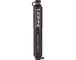 Foto: Lezyne pocket drive handpomp fietspomp tot 11 bar 16 psi abs flex hose presta en schrader ventielen aluminium zwart