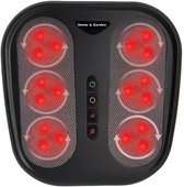 Bol.com Home & Garden - Voetmassage Apparaat - 18 Massagekoppen - Warmtefunctie - Wasbaar - Zwart - 3 standen aanbieding