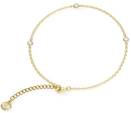 Elysian Armband Dames - Echt Zilver 925 - 18K Goud verguld - Luxe geschenkdoos - 16 + 4 cm