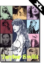 Poster Taylor Swift - A1 XL formaat - 80x60cm - Kunst - Graphic - Merch - Cadeau - Pop - Zangeres - Electropop - Vintage - Topcadeau - Herbruikbaar - Geschikt om in te lijsten