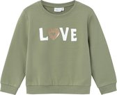 Name it Sweater Love Oil Green - NMFOMMIE - Maat 92