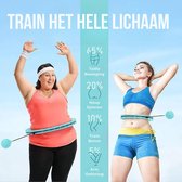 Hula Hoop Fitness - Smart Hulahoop Verstelbaar 13-24 Schakels - Hoelahoep Met Gewicht Tot 115cm Taille - Zwart