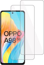 2x Screenprotector geschikt voor Oppo A98 – Gehard Glas - Proteqt+