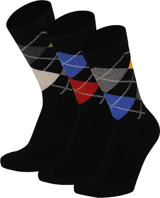 6-Pack Modal Fashion Sokken Apollo 121461001-001 - Multi Zwart - Maat 35-38