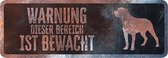 D&d Home - Waakbord - Hond - Waarschuwingsbord Rottweiler Duits 40x13x0,3cm Meerkleurig - 1st