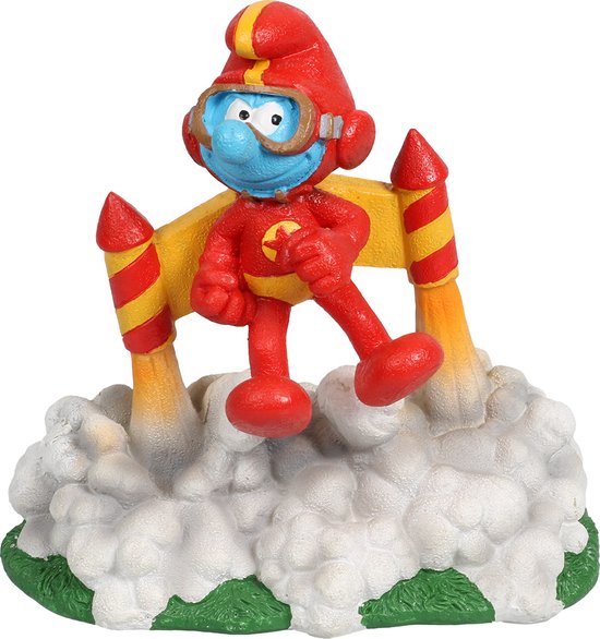 Smurfs Aquadella - Aquariumdecoratie - Vissen - Smurfen Bos Jetpack Action Air 11,6x7,7x11,5cm Meerkleurig - 1st