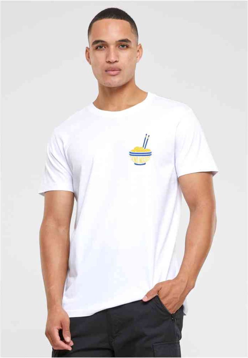 Mister Tee Send Noods EMB Heren T-shirt XS Wit