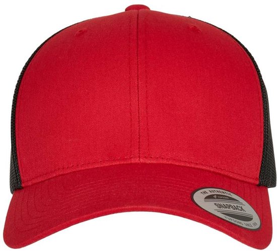 Flexfit - Retro Trucker 2-Tone Snapback Pet - Rood/Zwart