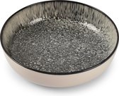 ONA Assiette creuse 18,5xH5cm gravier noir (Set de 6)