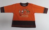 Trui - T-Shirt met lange mouw - Oranje / bruin - Snoopy Woodstock - 6 maand 68
