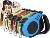 Hondenriem- Rollijn hond- Hondenlijn 5 meter-Halsband -Leiband hond met remknop-tot 15
