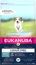 Eukanuba - Honden Droogvoer - Hond - Euk Grainfree Ocean Fish Adult S/m Breed 3kg - 1st