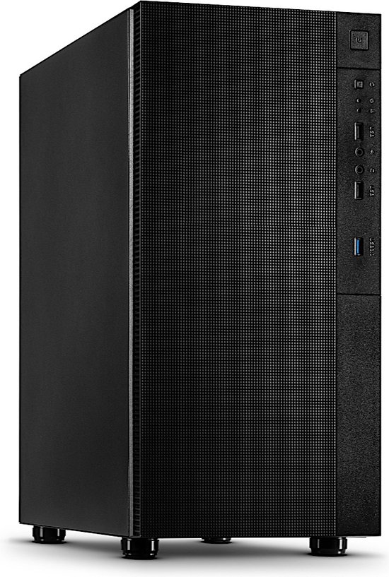 Inter-Tech IT-2508 Square, Midi Tower, PC, Zwart, ATX, uATX, 15,5 cm, 31 cm