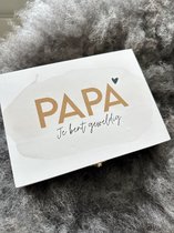 Vaderdag - Opberg box - Papa - Herinneren - Troost - Liefde - Bewaar Box -Memory Box - Afscheid & Troost - AF-HMB01