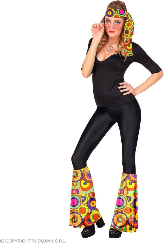 Widmann - Costume Hippie - Set Circle de Couleurs Années 70 - Multicolore - Déguisements - Déguisements