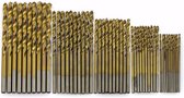 Jeu de forets pour Embouts à bois/plastique/aluminium 50 pièces en 5 tailles (5x 10 pièces) 1,0 mm à 3,0 mm / HaverCo