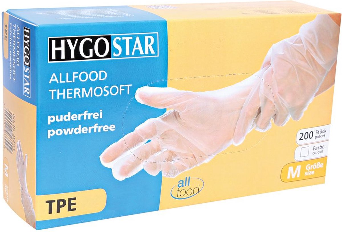 Goedkoopste TPE wegwerp handschoen transparant - maat S - 200 stuks - latex vrij