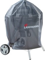 Landmann Premium Polyester beschermhoes S H 90 x B 70 x D 70 cm Grijs - BBQ hoes - Waterdicht - UV bestendig - Regenbestendig - Bestendig tegen extreme kou tot 15 graden onder nul - 600D polyester - scheurvast