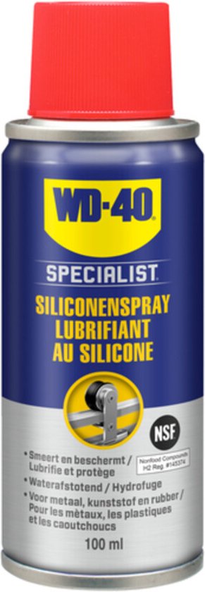 WD-40 Specialist® Siliconenspray - 100ml - Smeermiddel - Siliconen - Gereedschap en hogedruk apparatuur - WD-40