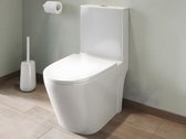 Witte wc om te plaatsen van keramiek - NAGILAM L 39 cm x H 78.5 cm x D 69 cm