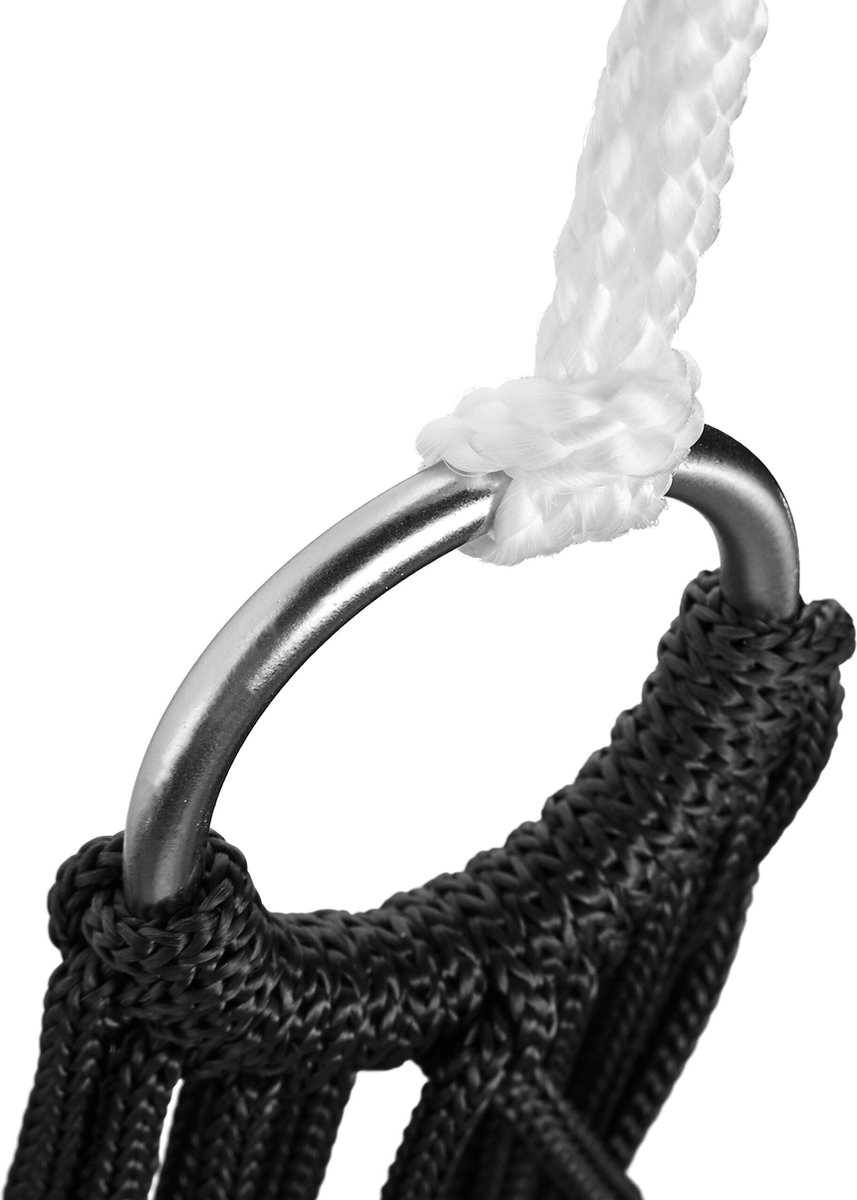Relaxdays Hangmat Net – Eenpersoons, Rood, Tot 120 Kg, Met Touwen En Opbergtas, Voor Camping En Tuin