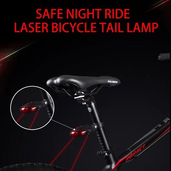 Fietsverlichting - Koplamp - Fietslicht Achterlicht - Achterlicht voor Fiets - Zadeltas Verlichting — afbeelding 3
