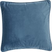 TISECO HOME STUDIO - Kussen (gevuld) Fluweel - SET/2 - Vierkant - 45x45 cm - blue fusion