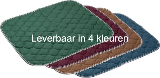Wasbare stoelbeschermer - Bordeaux- 40 x 50 cm - Incontinentie onderlegger stoel of bed