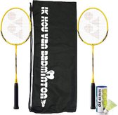 Yonex B-4000 recreatieve badmintonset - 2 B-4000 - draagtas - Mavis 10 badmintonshuttles