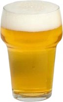 Bier Bierglas Biertje Full Color Strijk Applicatie Small 6.1 cm / 10 cm / Geel Wit