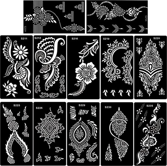 Pochoir De Tatouage Aérographe M044 - Bricolage