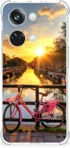 Coque arrière en Siliconen TPU OnePlus Nord 3, avec bord transparent, canaux d'Amsterdam