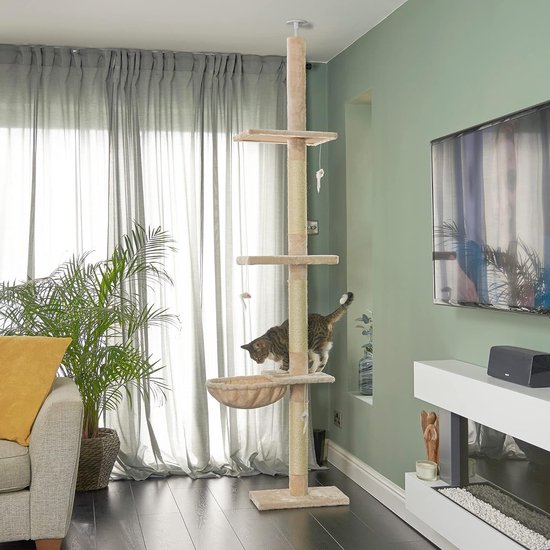 Lit hamac pour chat à utiliser avec l'arbre à chat Runesol du sol au  plafond, perchoir... | bol