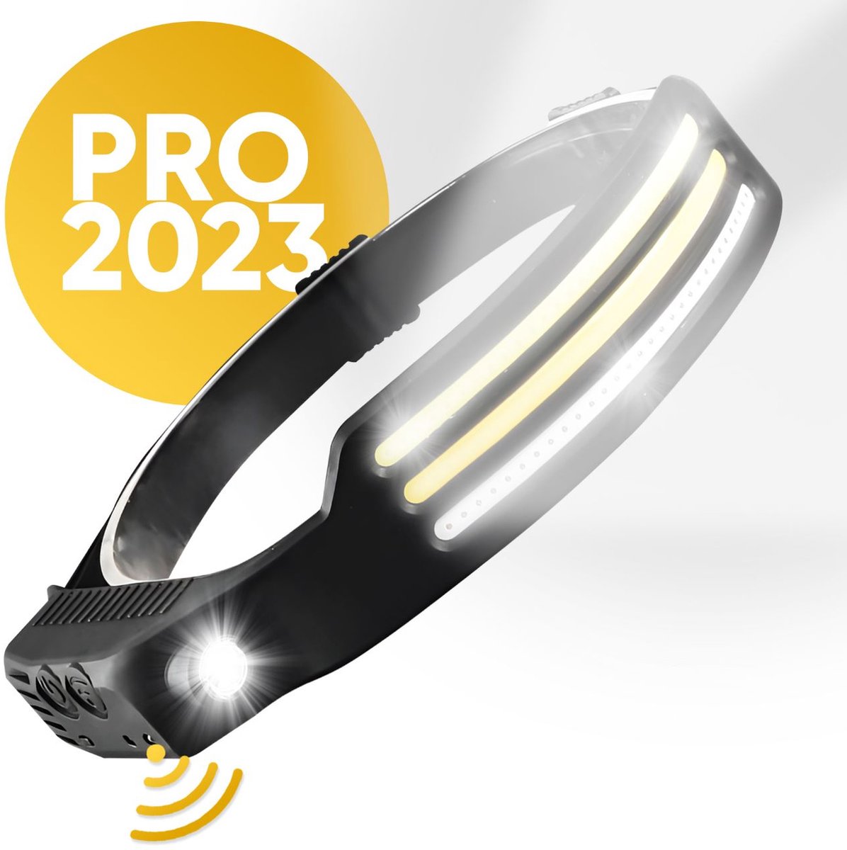 Lampe frontale à LED, rechargeable par USB, 2 positions avec capteur de  main - 200 Lumen