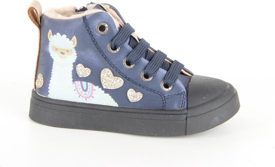 Veterschoenen | Meisjes | Dark Blue | Teddy | Shoesme | Maat 26