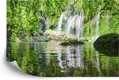Papier peint photo Piscine cascade