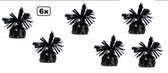 6x Poids Ballon noir - Décoration de table fête à thème fête ballon party festival