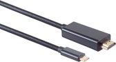 Powteq Premium - 3 meter - USB C naar HDMI kabel - 4K 60 Hz - Gold-plated - HDMI alt mode USB C